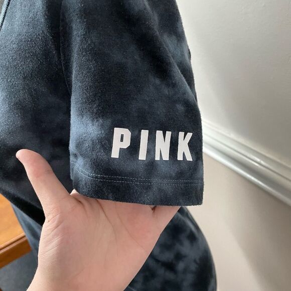 PINK Victoria’s Secret Navy Tie Dye Tee - Picture 2 of 5